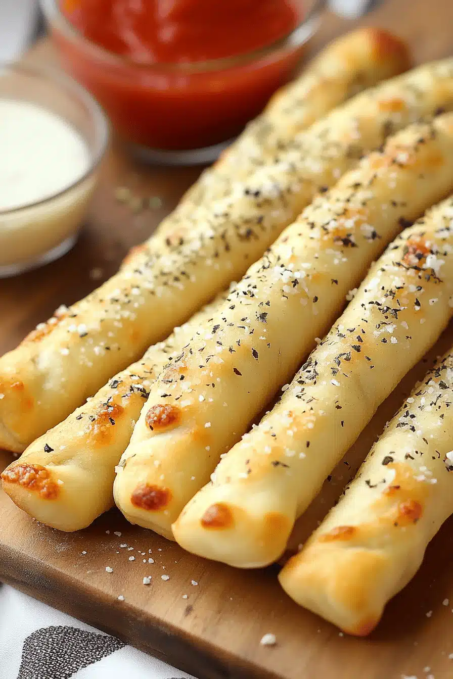 Copycat Pizza Hut Breadsticks slice on plate showing perfect texture and swirl pattern