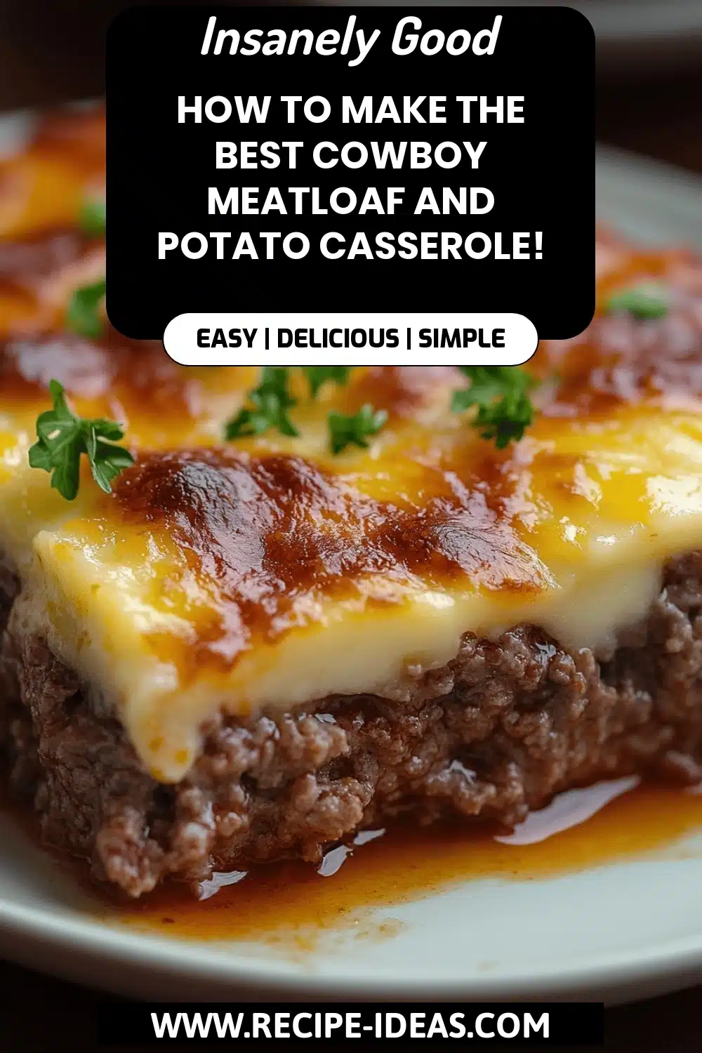 Cowboy Meatloaf Recipe final dish beautifully presented and ready to serve