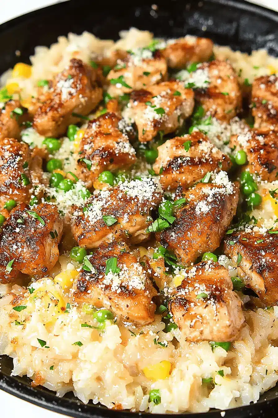 Creamy Parmesan Chicken Rice ingredients