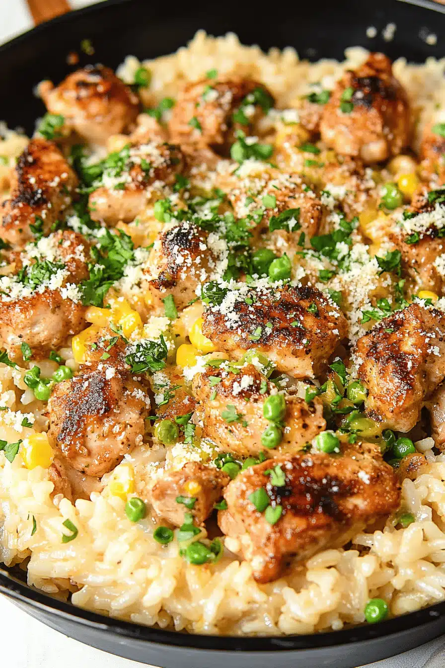 Creamy Parmesan Chicken Rice