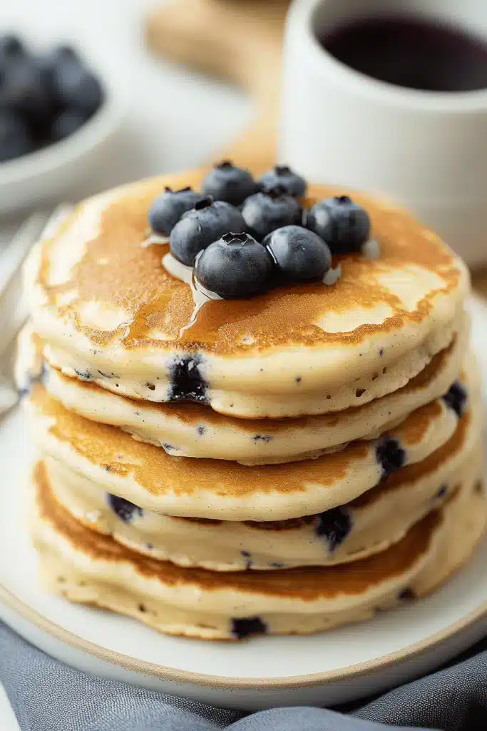 Fluffy Blueberry Pancakes