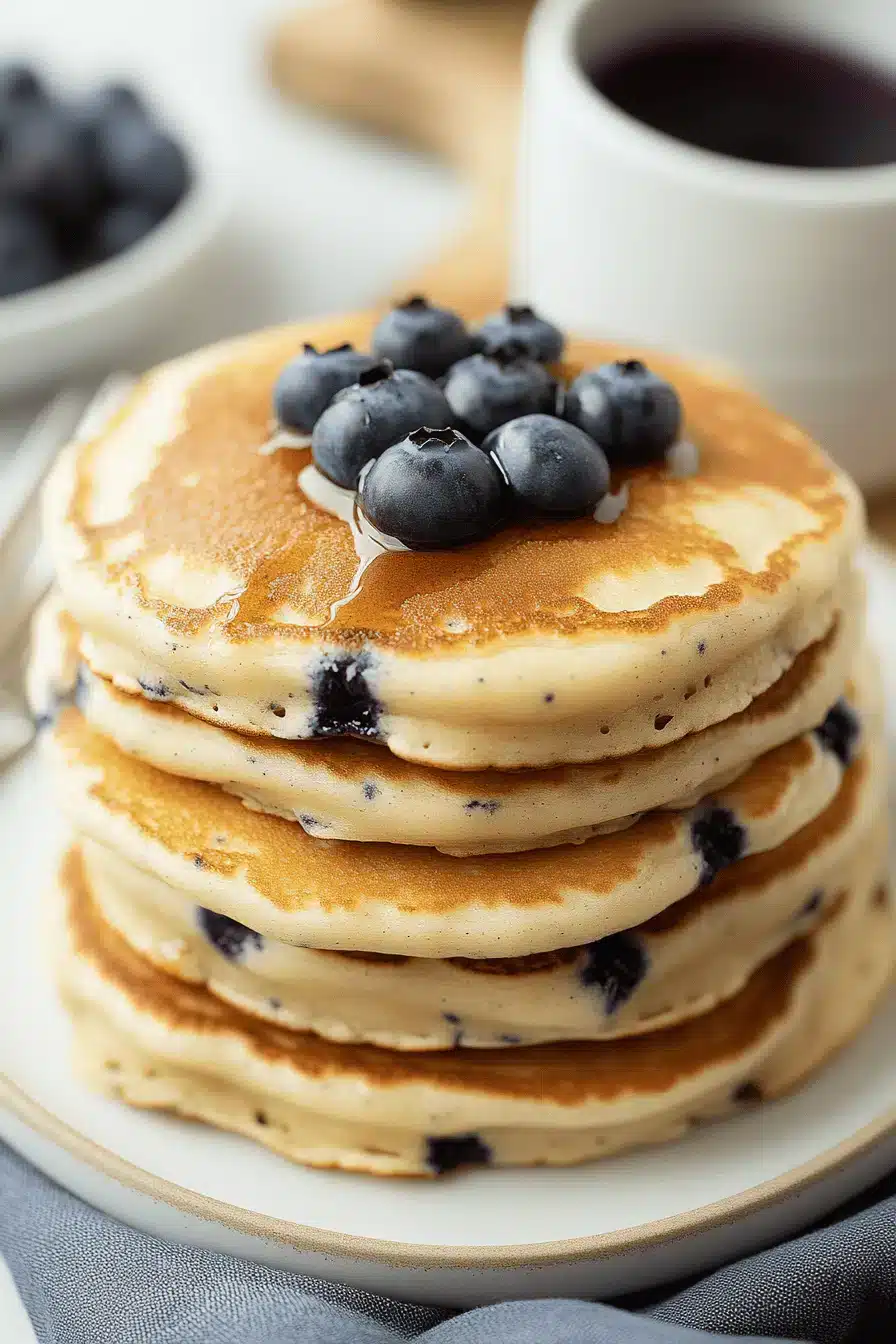 Fluffy Blueberry Pancakes