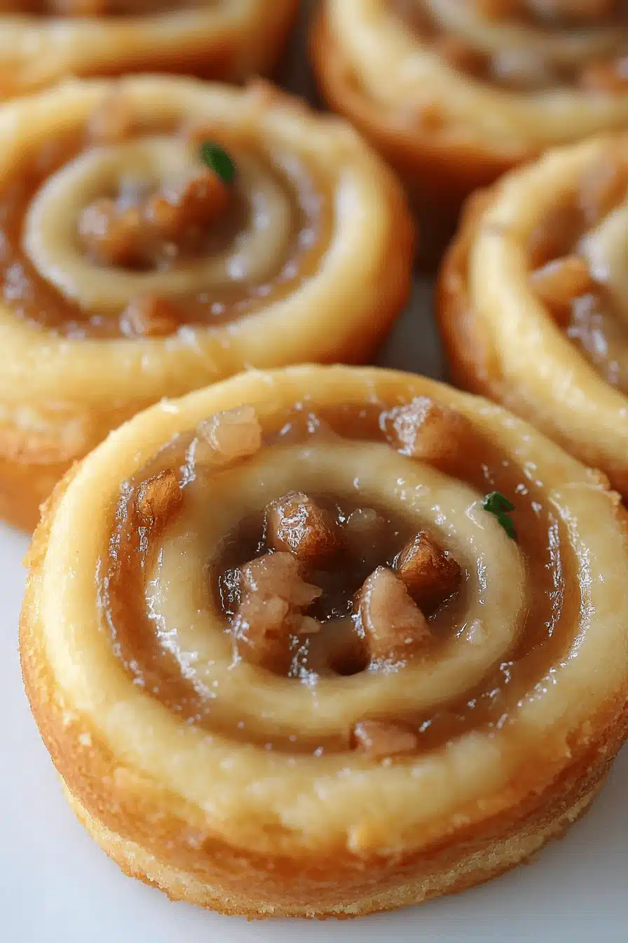 French Pinwheels Recipe slice on plate showing perfect texture and swirl pattern