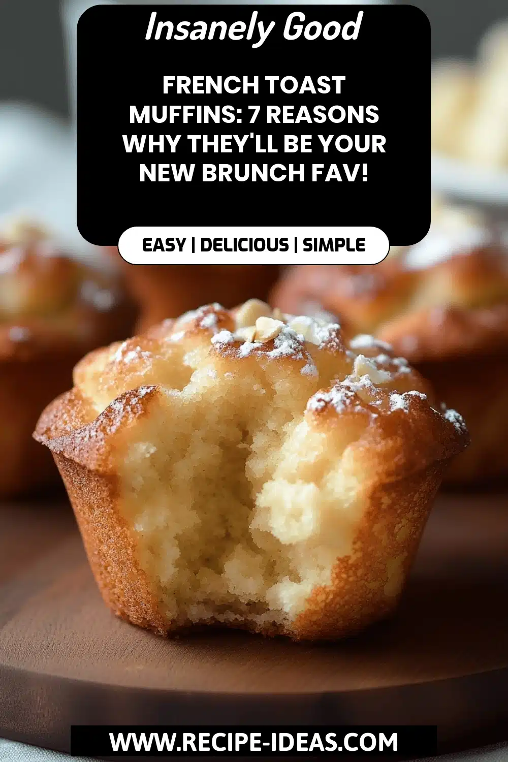 French Toast Muffins final dish beautifully presented and ready to serve