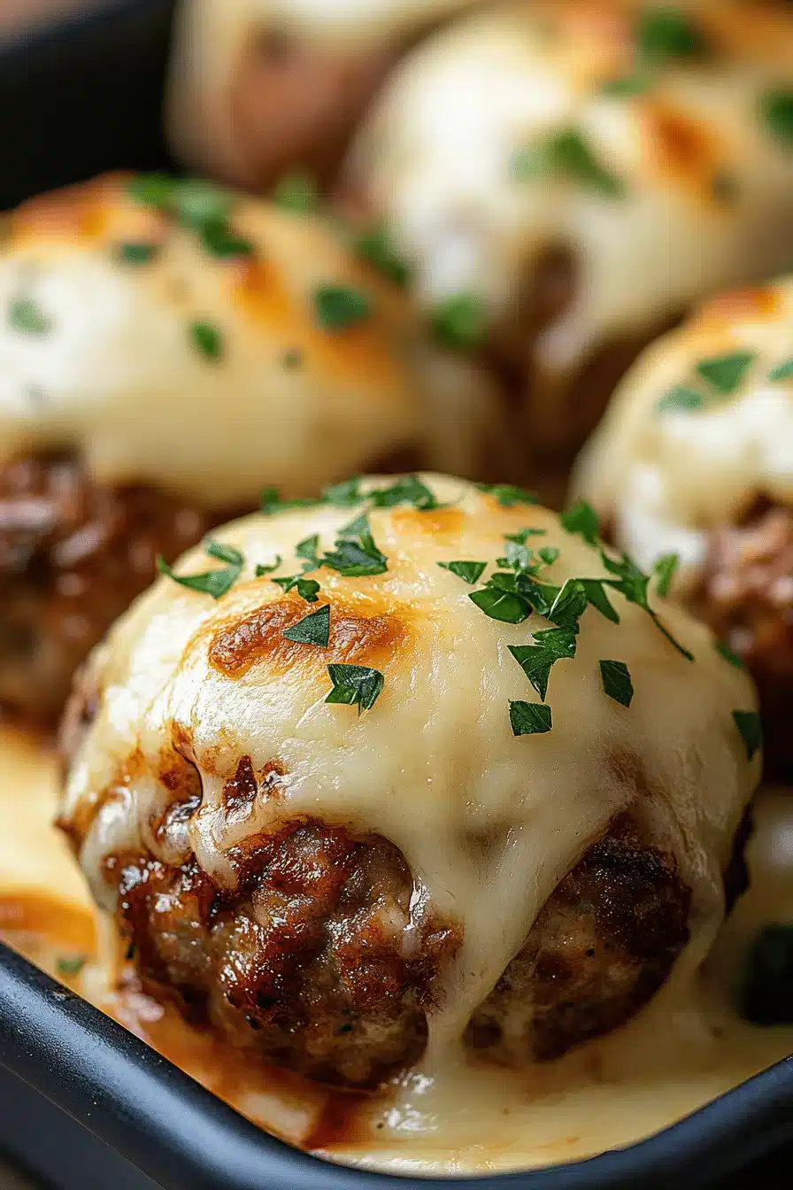 Garlic Bread Meatball Bombs