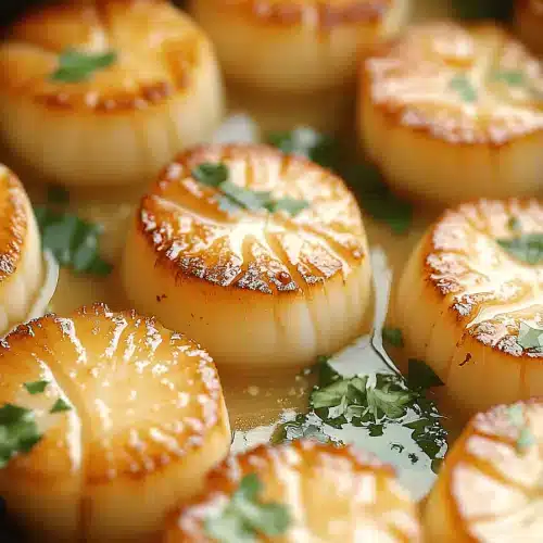 Garlic Lemon Butter Scallops