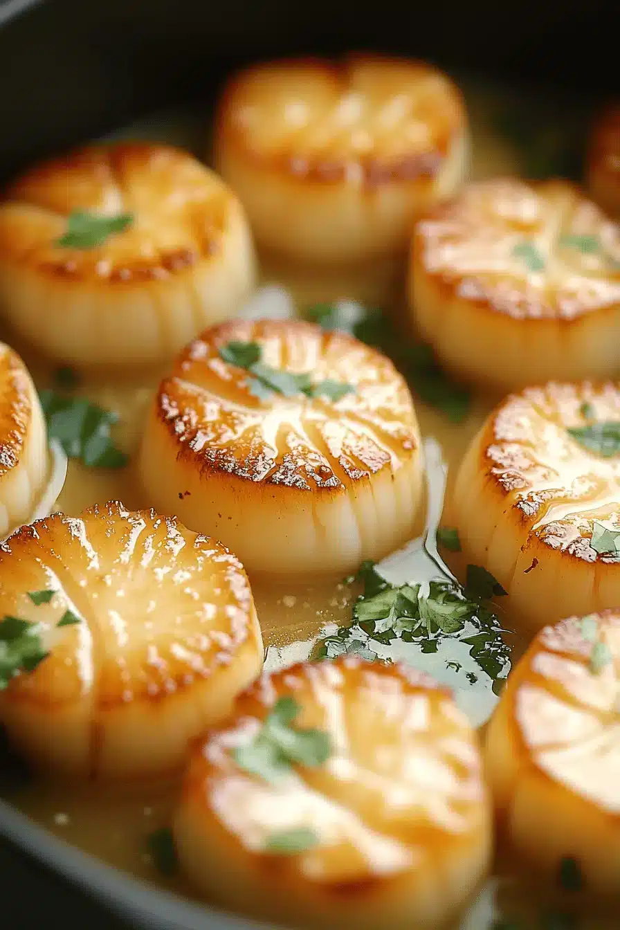 Garlic Lemon Butter Scallops