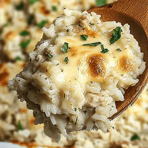 Garlic Parmesan Chicken Rice Casserole