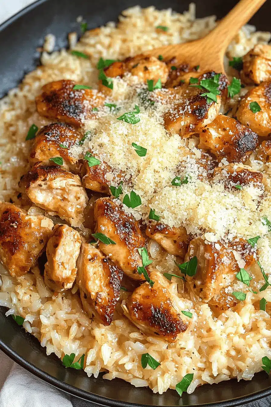 Garlic Parmesan Chicken Rice