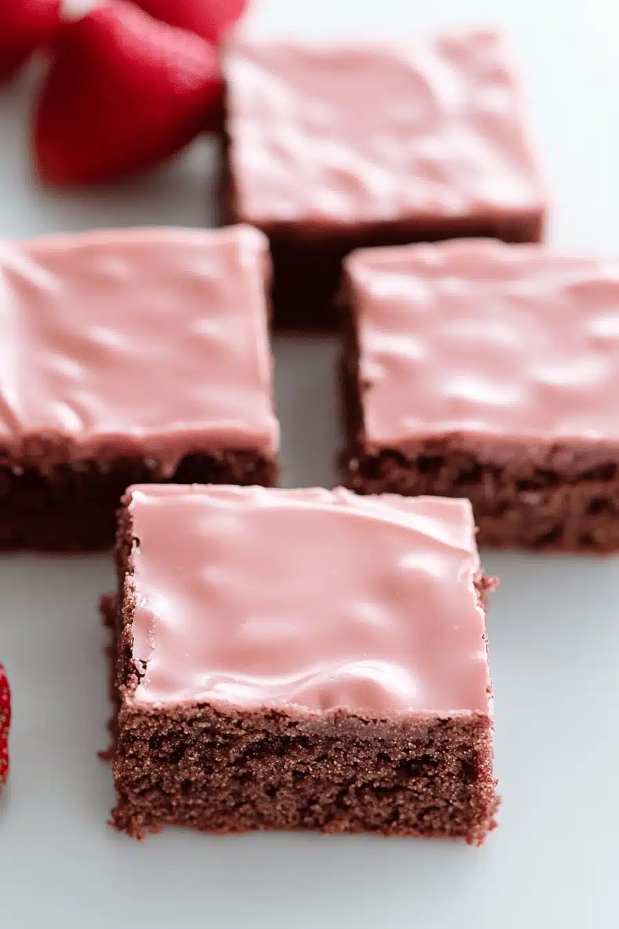 Gluten-Free Strawberry Brownies ingredients organized and measured on kitchen counter