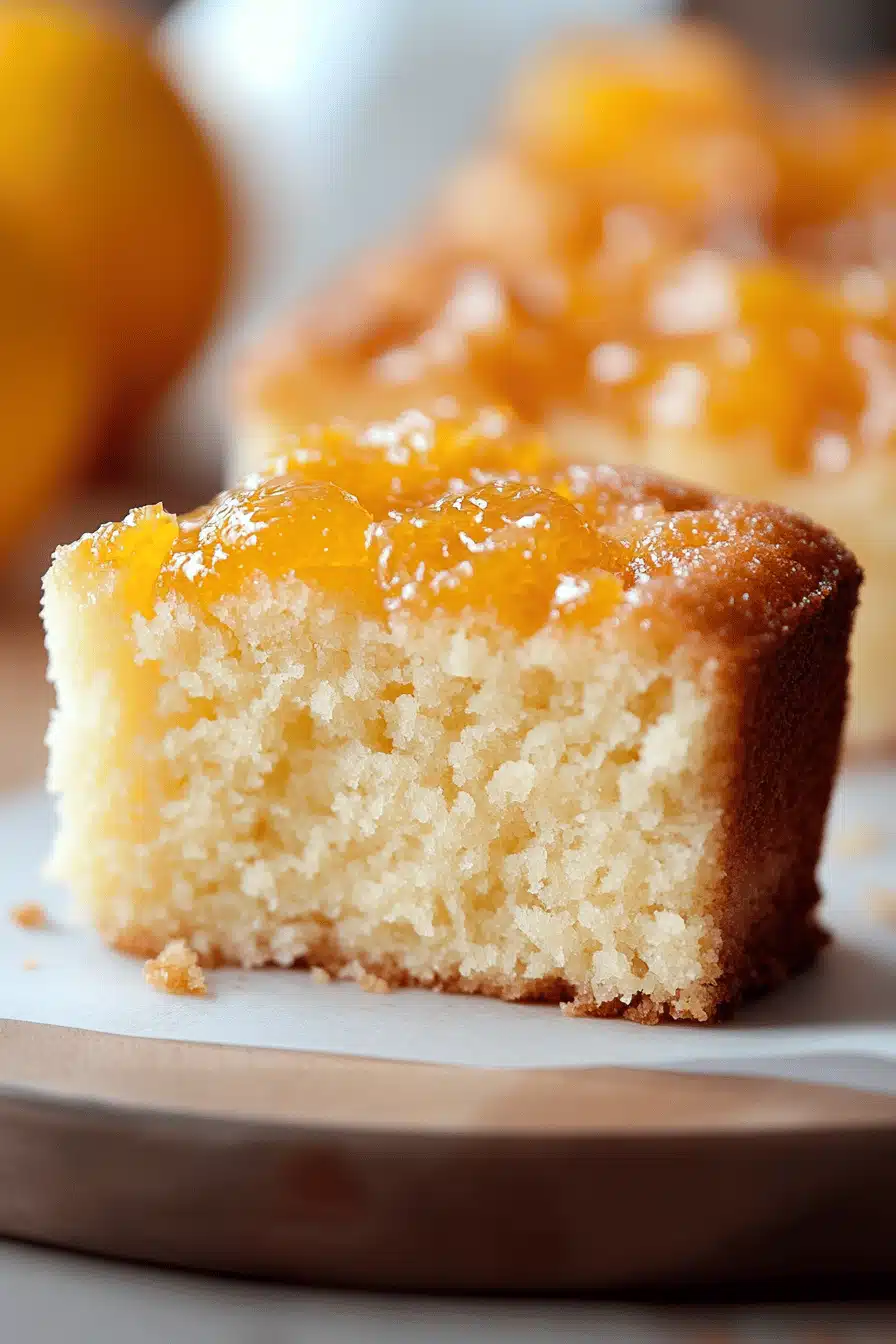 Greek Orange Cake Recipe ingredients organized and measured on kitchen counter