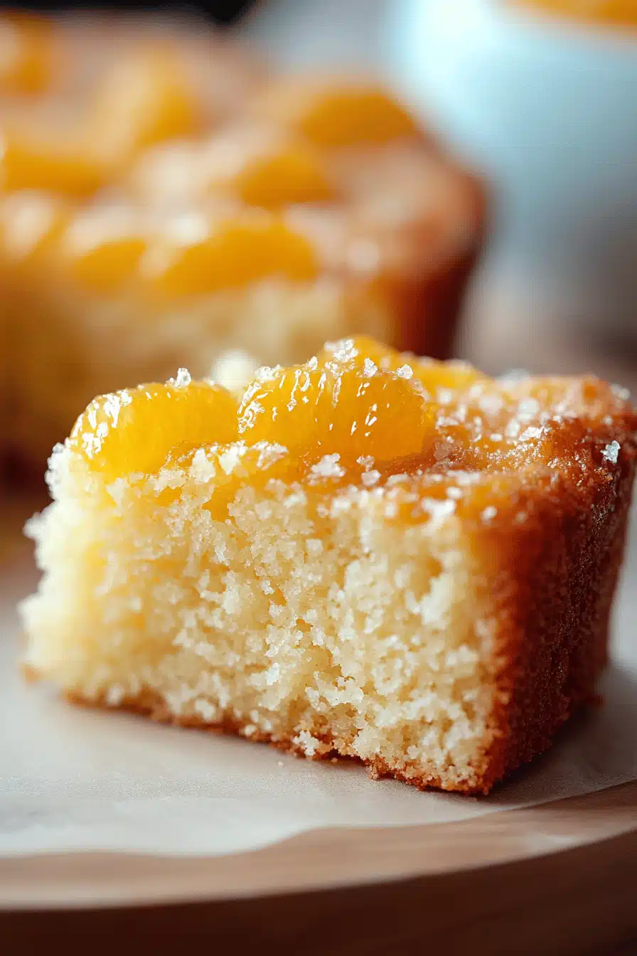 Greek Orange Cake Recipe slice on plate showing perfect texture and swirl pattern