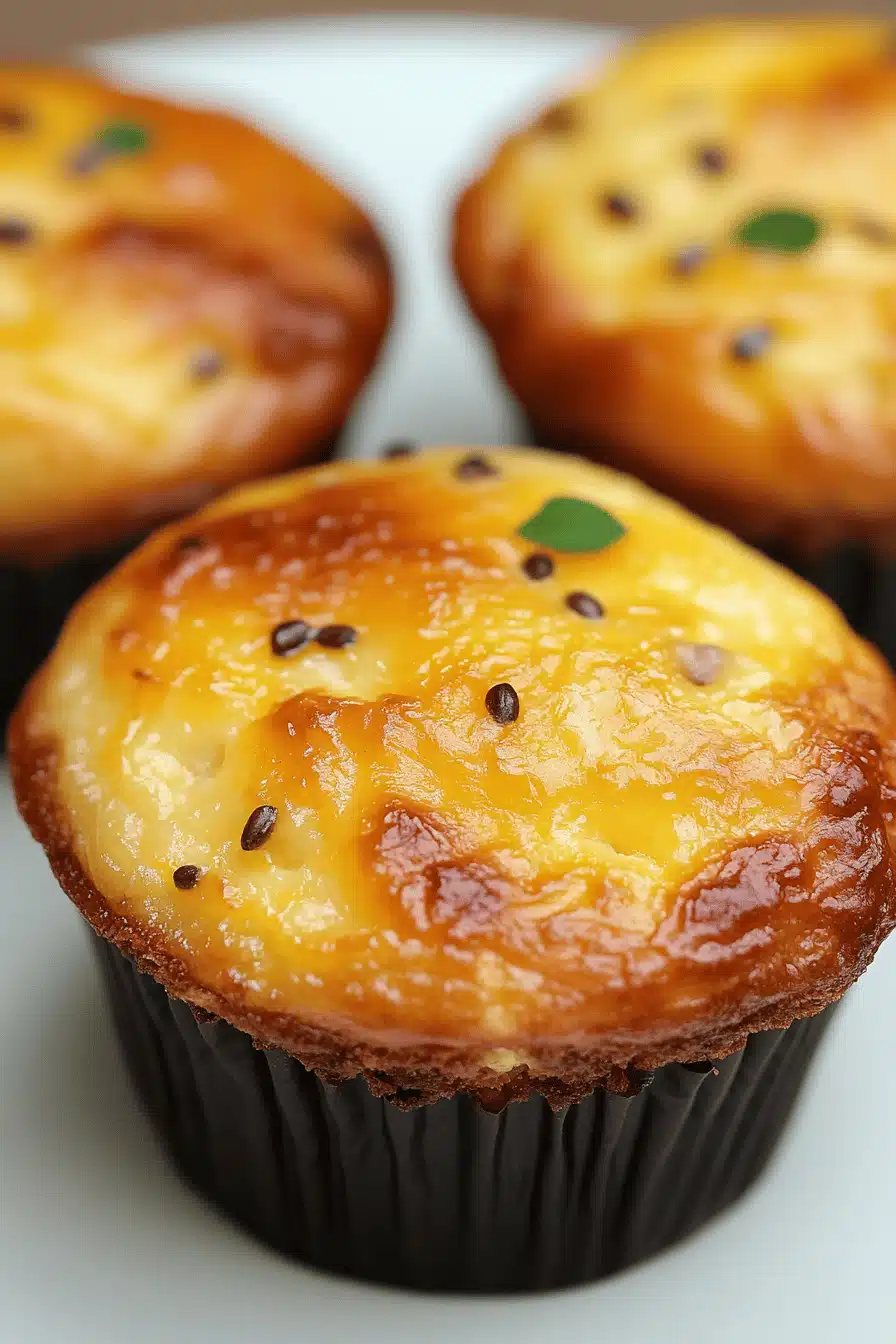 Ham Cheese Egg Muffins ingredients organized and measured on kitchen counter
