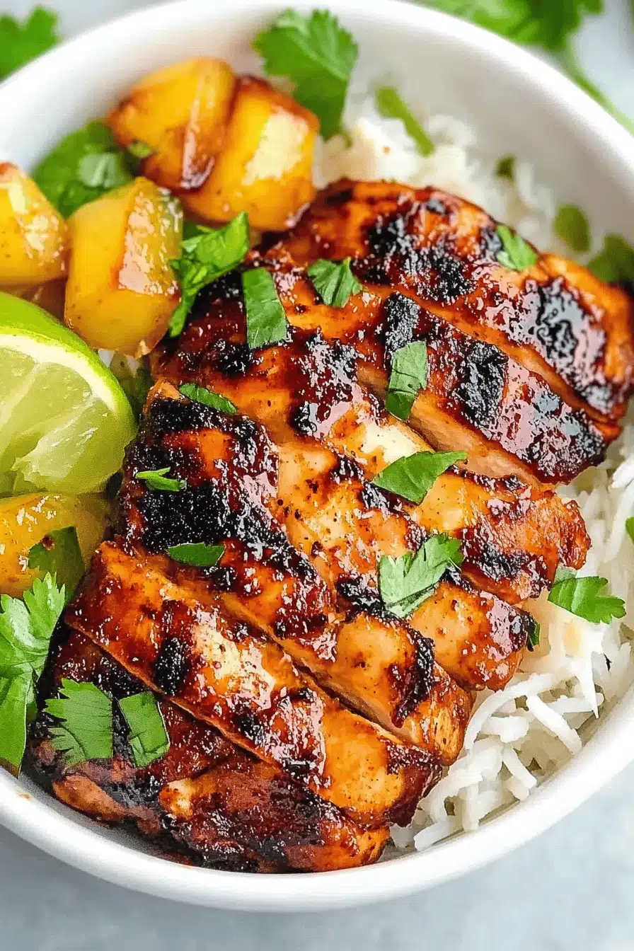 Honey Chipotle Chicken Final Dish Presentation
