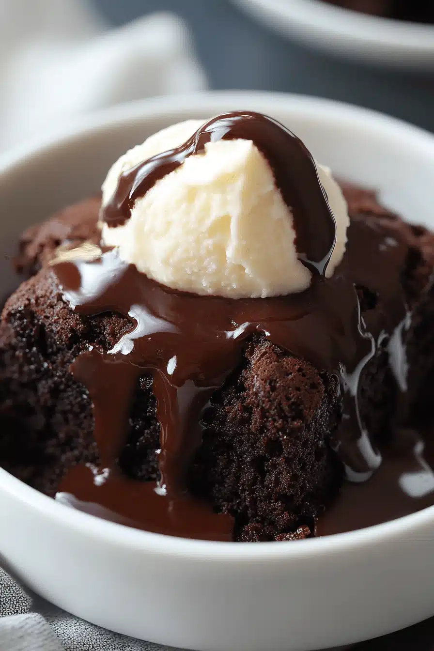 Hot Fudge Pudding Cake ingredients organized and measured on kitchen counter