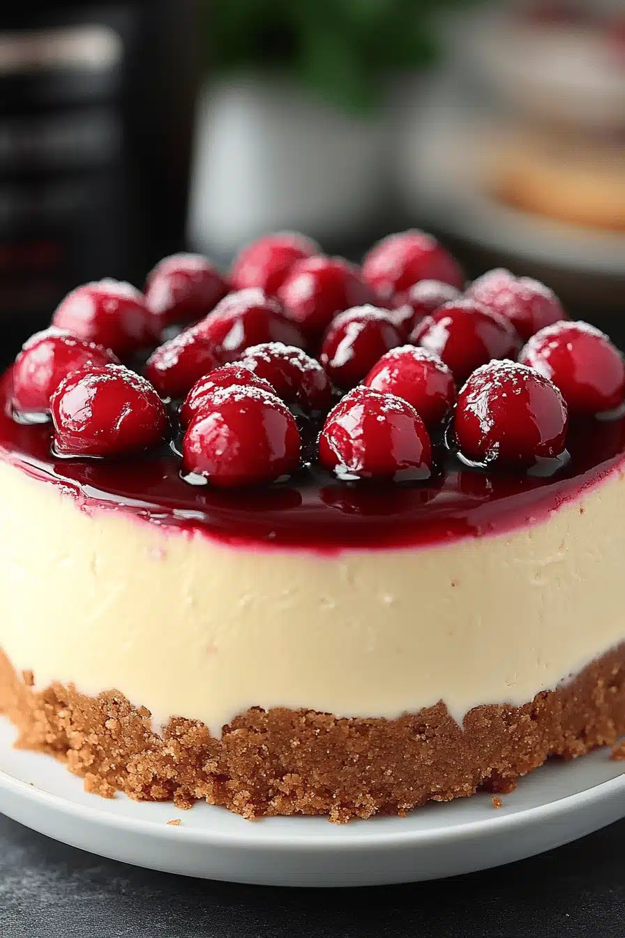 Instant Pot Cheesecake ingredients organized and measured on kitchen counter