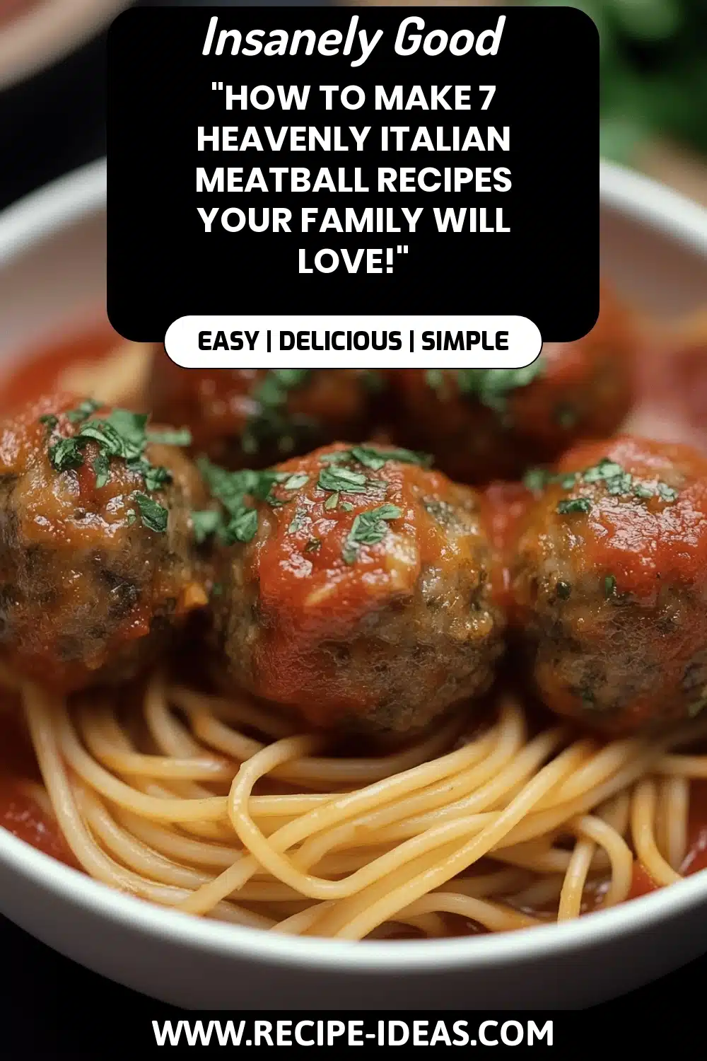 Italian meatball recipes final dish beautifully presented and ready to serve