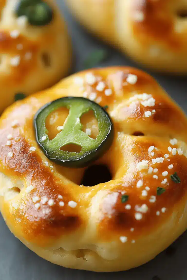 Jalapeño Cheddar Soft Pretzels