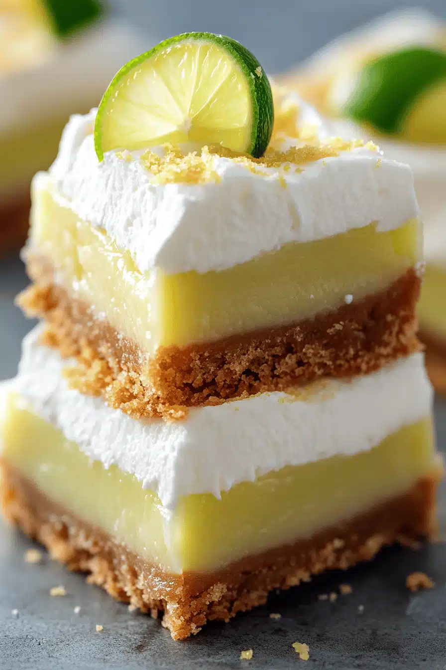 Key Lime Pie Bars ingredients organized and measured on kitchen counter