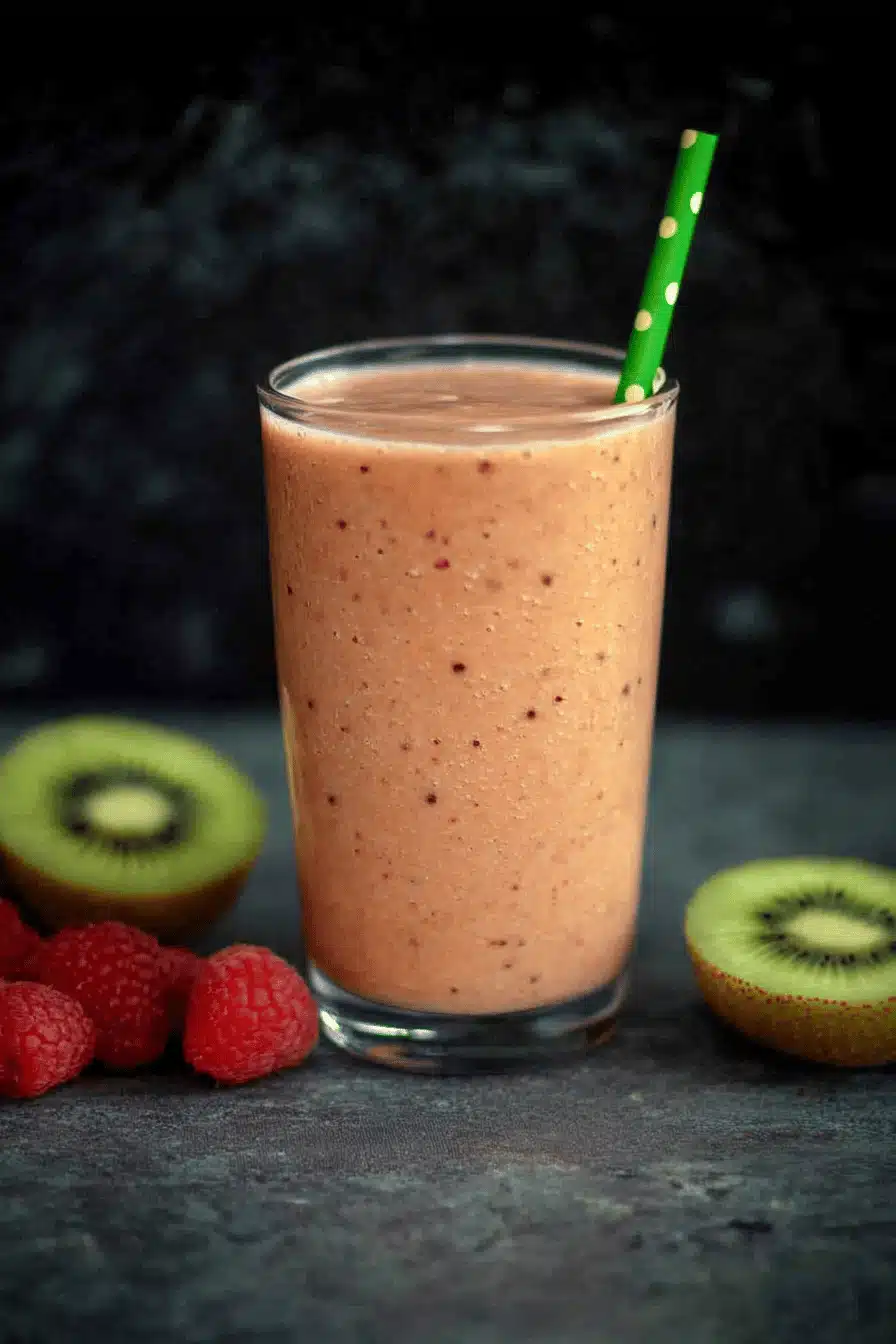 Kiwi Quencher Tropical Smoothie Recipe Final Dish Presentation