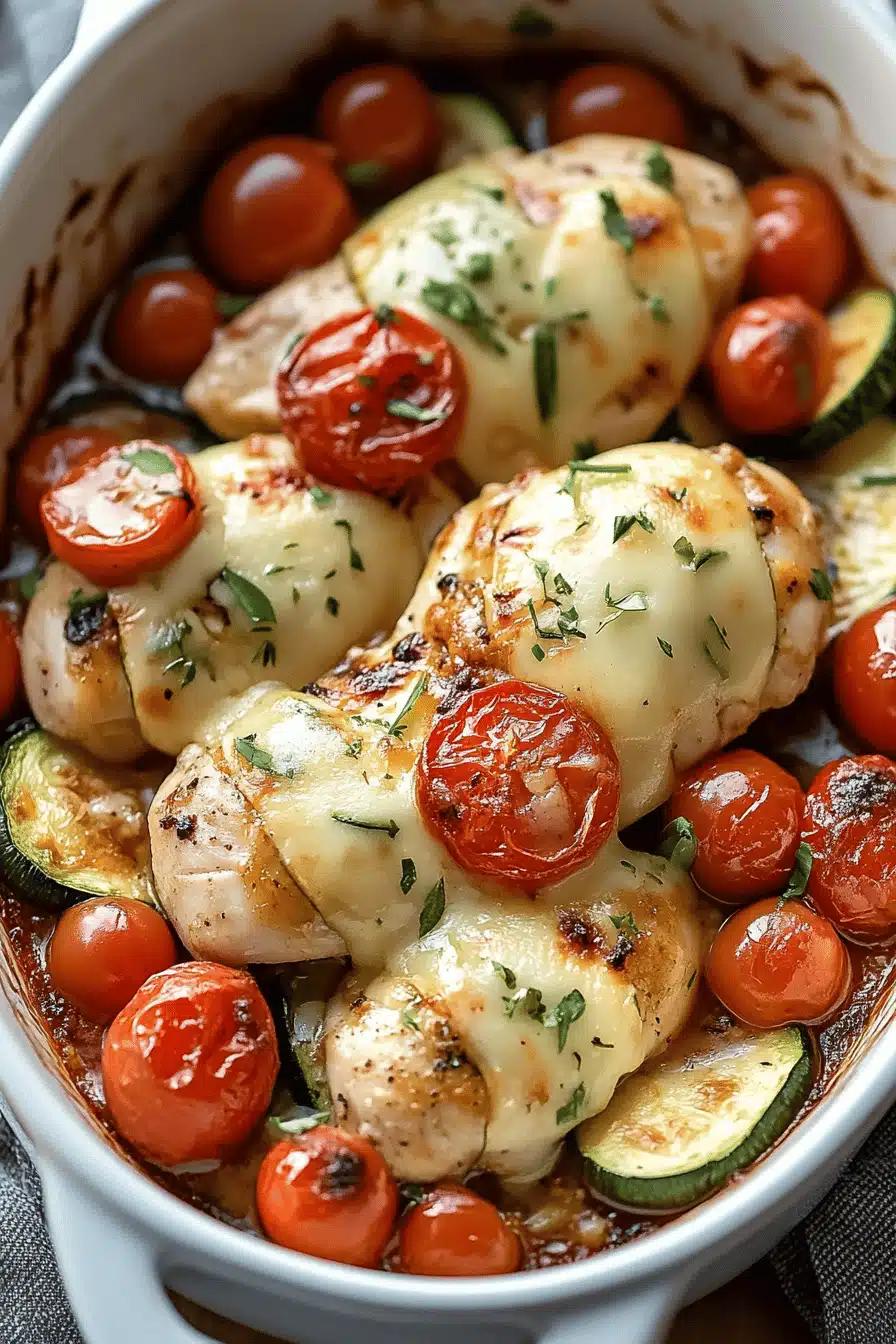 Mediterranean Chicken Zucchini Bake slice on plate showing perfect texture and swirl pattern