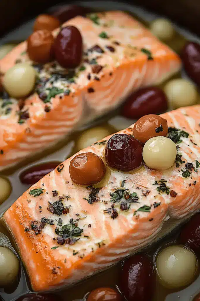 Mediterranean Salmon Bake