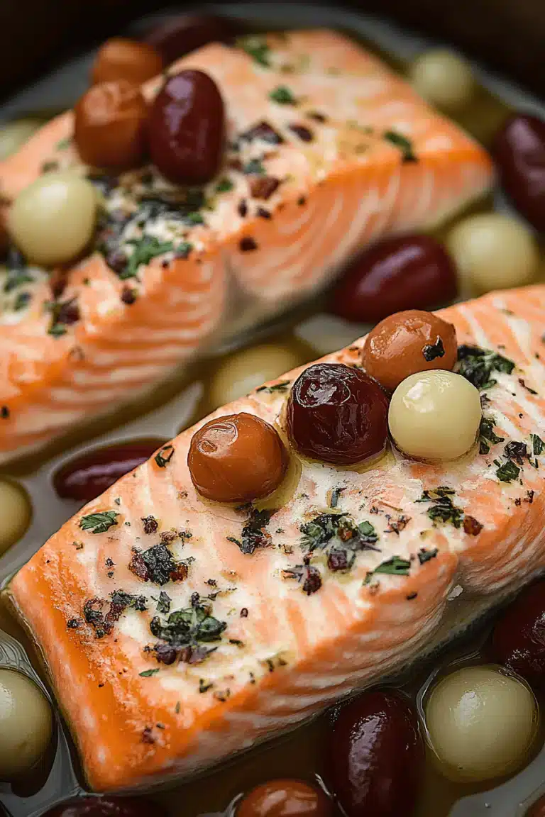 Mediterranean Salmon Bake