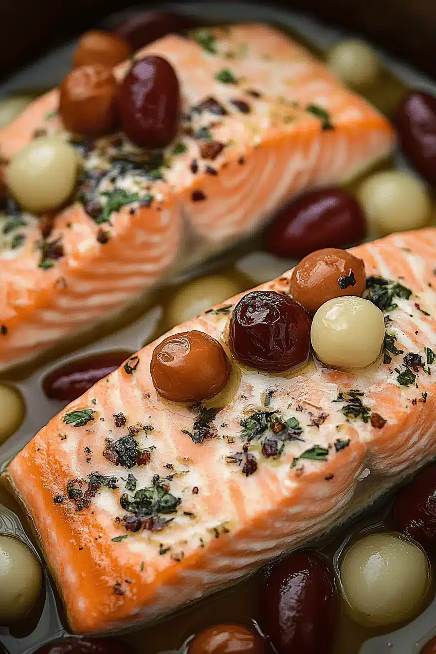 Mediterranean Salmon Bake