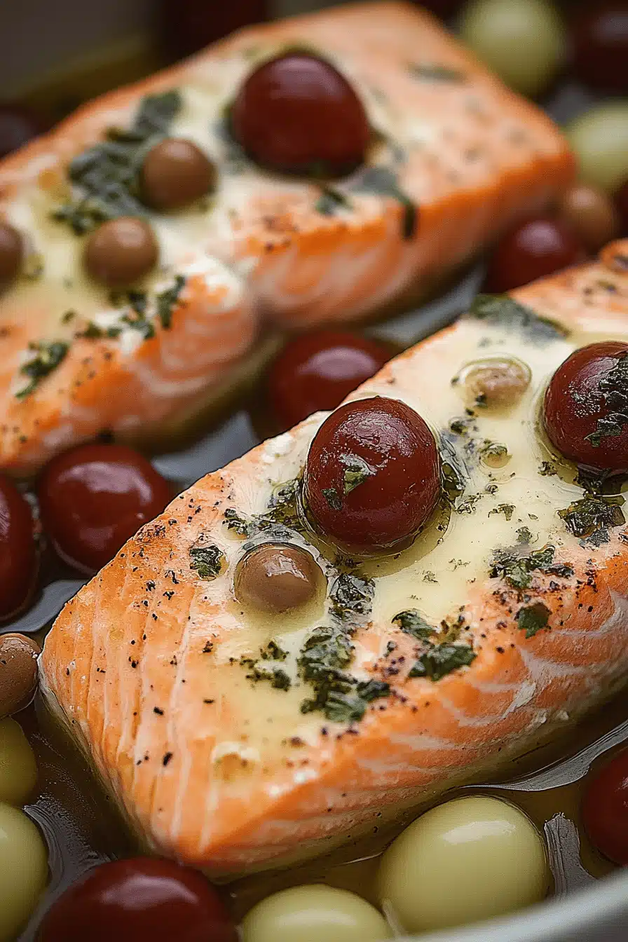 Mediterranean Salmon Bake slice on plate showing perfect texture and swirl pattern