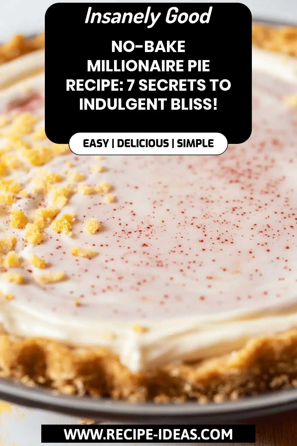 Millionaire Pie Recipe final dish beautifully presented and ready to serve