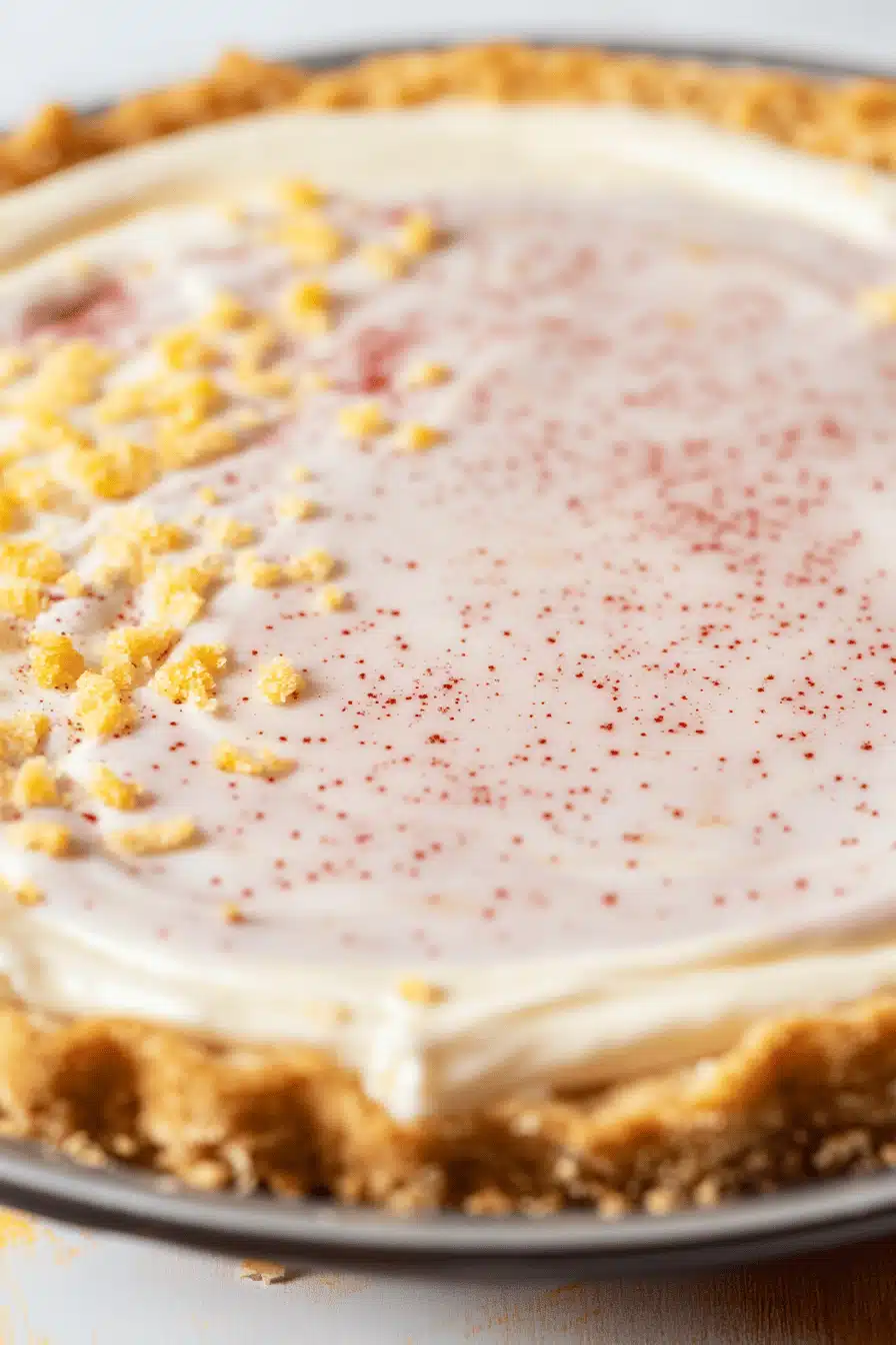Millionaire Pie Recipe slice on plate showing perfect texture and swirl pattern