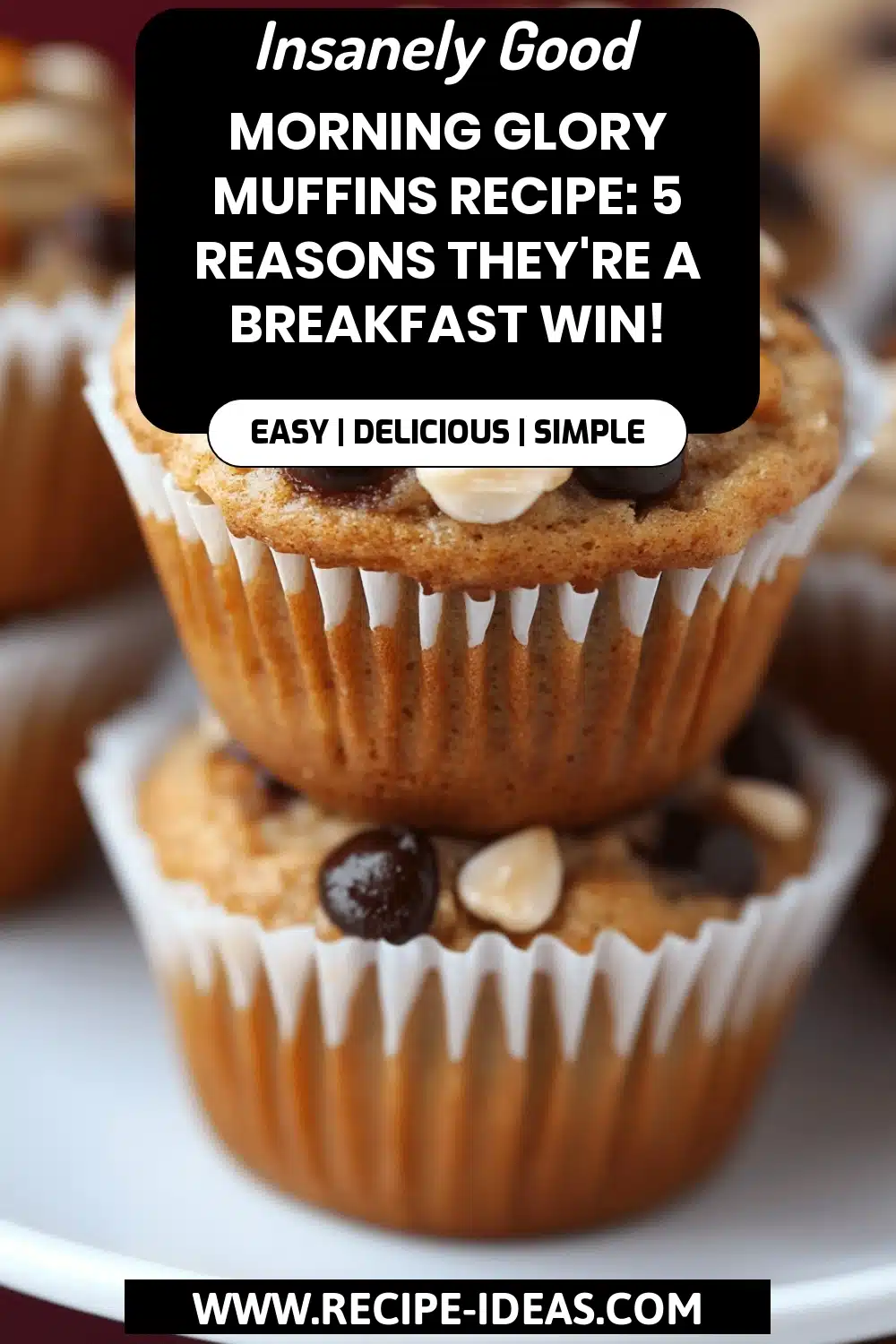 Morning Glory Muffins Recipe final dish beautifully presented and ready to serve