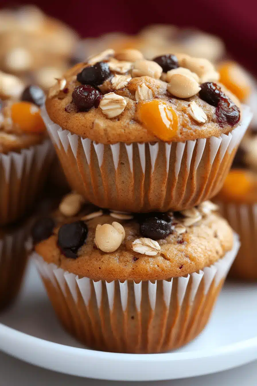 Morning Glory Muffins Recipe ingredients organized and measured on kitchen counter