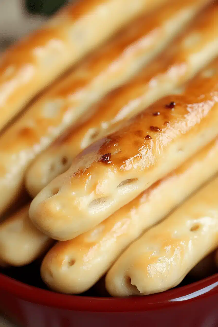 Olive Garden Breadsticks Recipe slice on plate showing perfect texture and swirl pattern