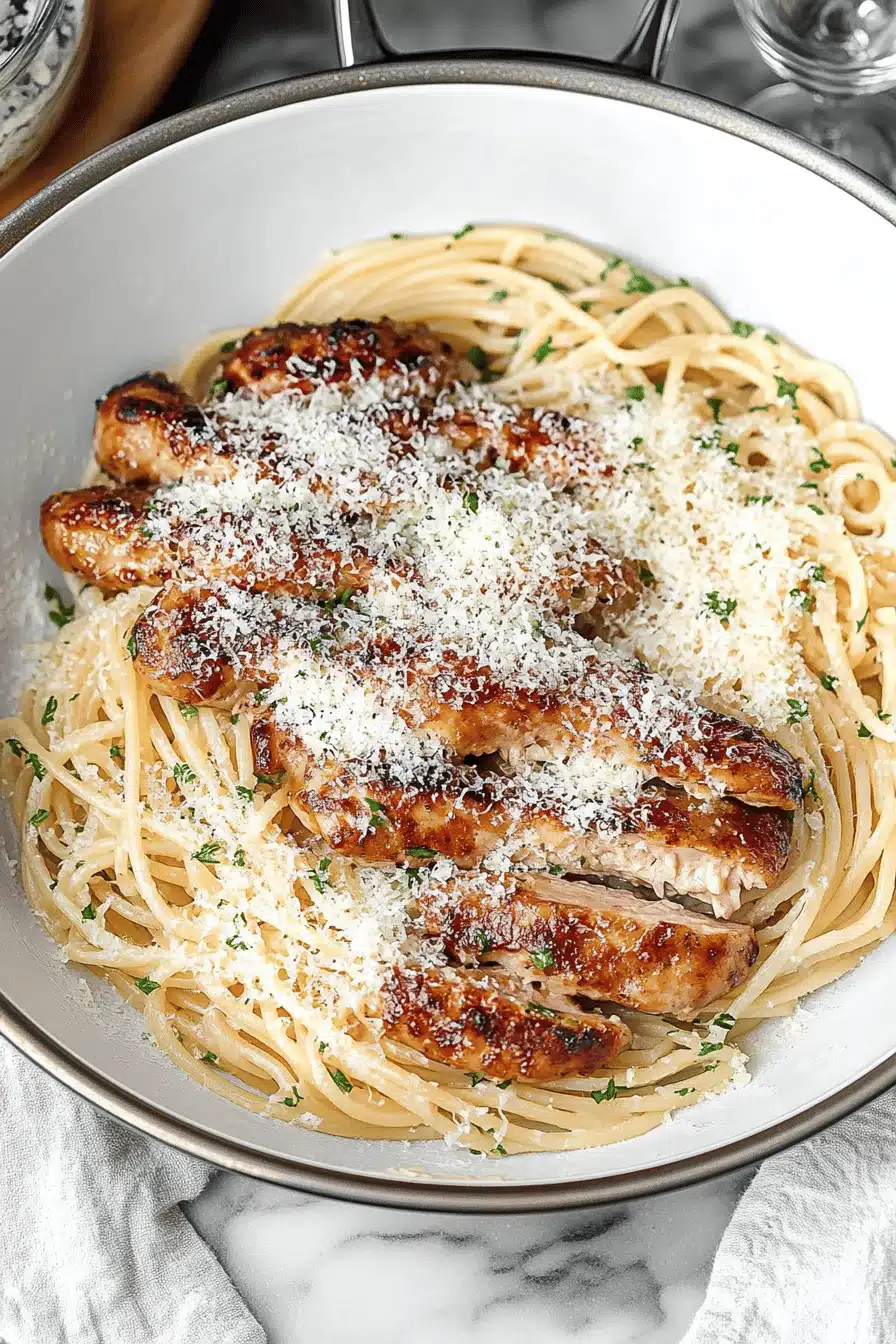 One-Pan Pasta Recipe Final Dish Presentation