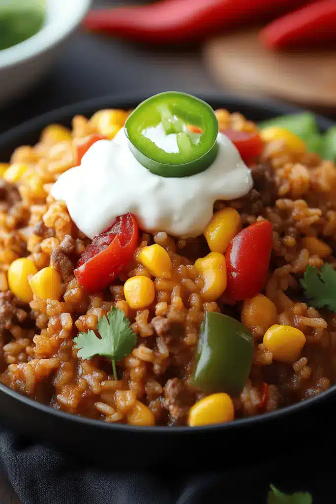 One-Pan Taco Rice