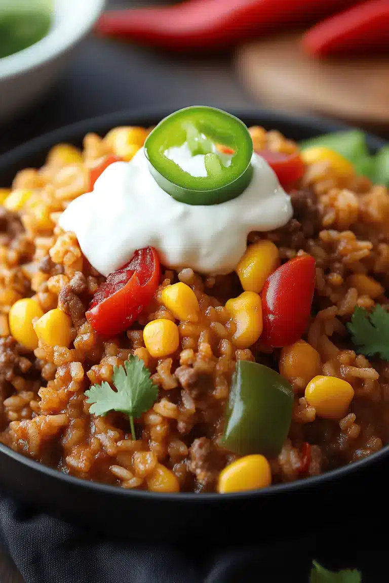 One-Pan Taco Rice