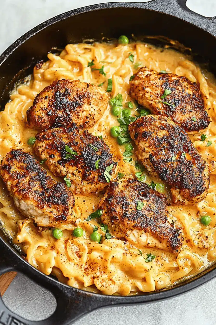 One-Pot Chicken Alfredo ingredients