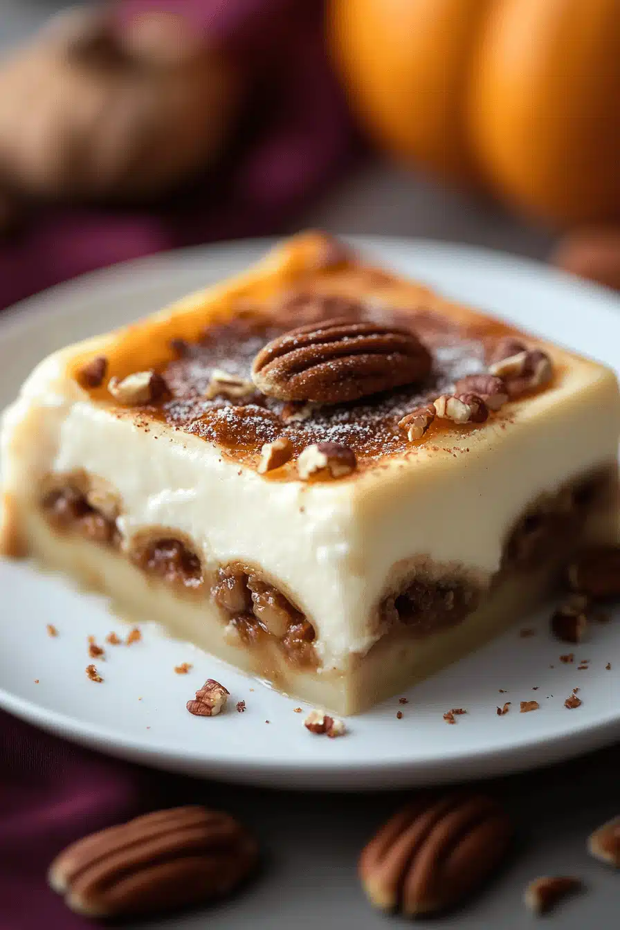 Pecan Pie Lasagna Recipe ingredients organized and measured on kitchen counter
