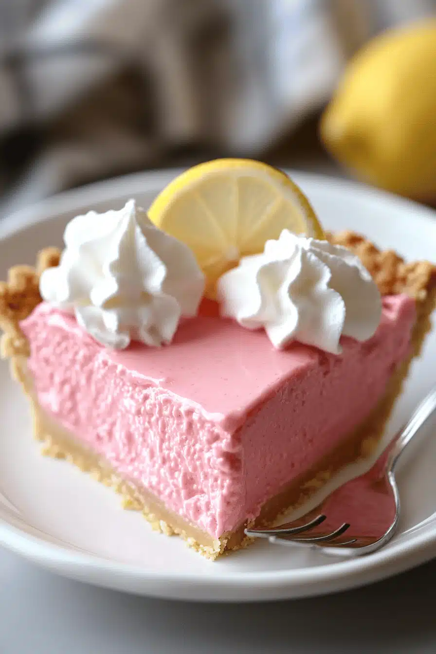 Pink Lemonade Pie Recipe ingredients organized and measured on kitchen counter