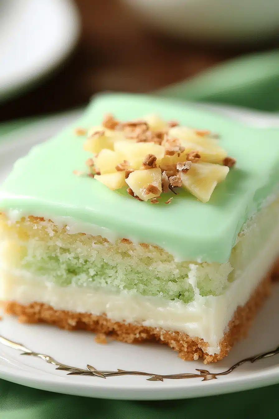 Pistachio Pineapple Cake ingredients organized and measured on kitchen counter