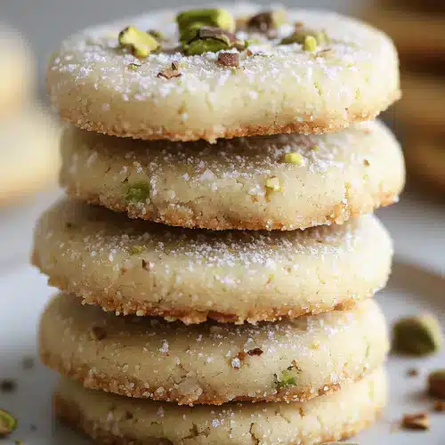 Pistachio Shortbread Cookies