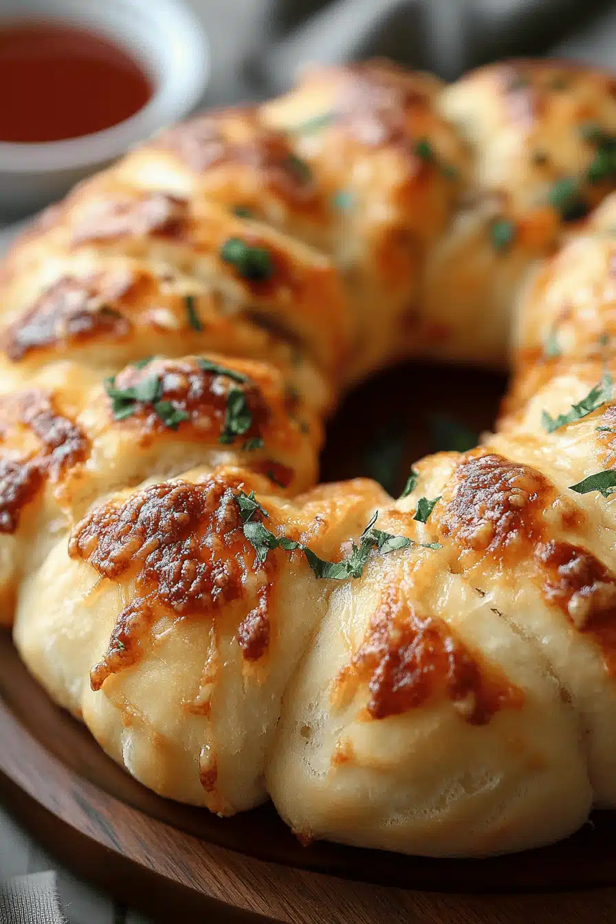 Pizza Monkey Bread slice on plate showing perfect texture and swirl pattern