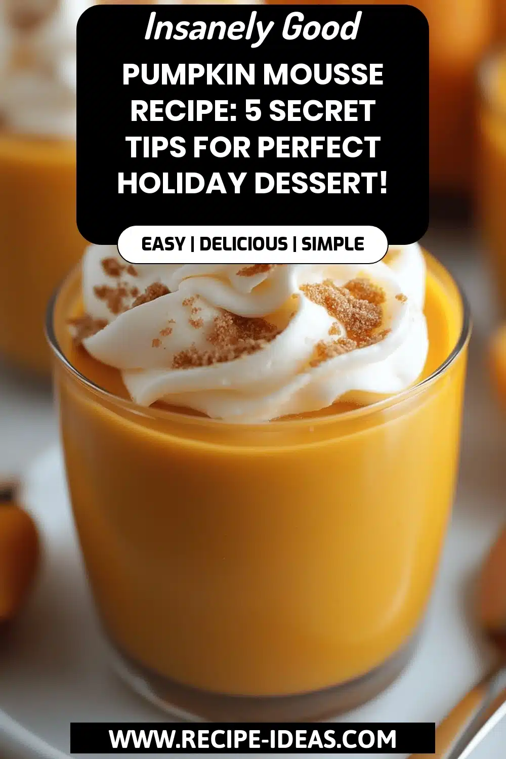 Pumpkin Mousse Recipe final dish beautifully presented and ready to serve