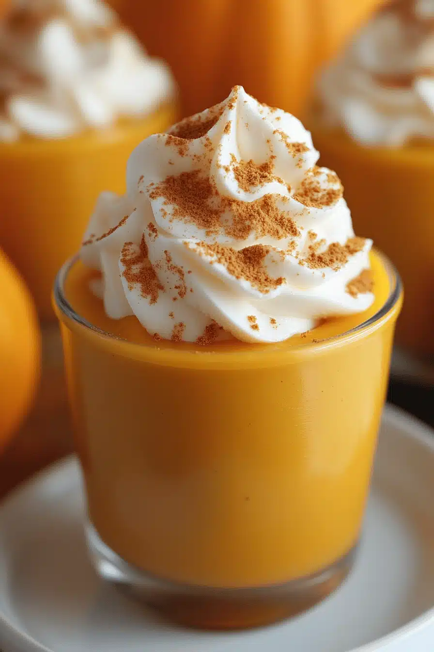 Pumpkin Mousse Recipe ingredients organized and measured on kitchen counter