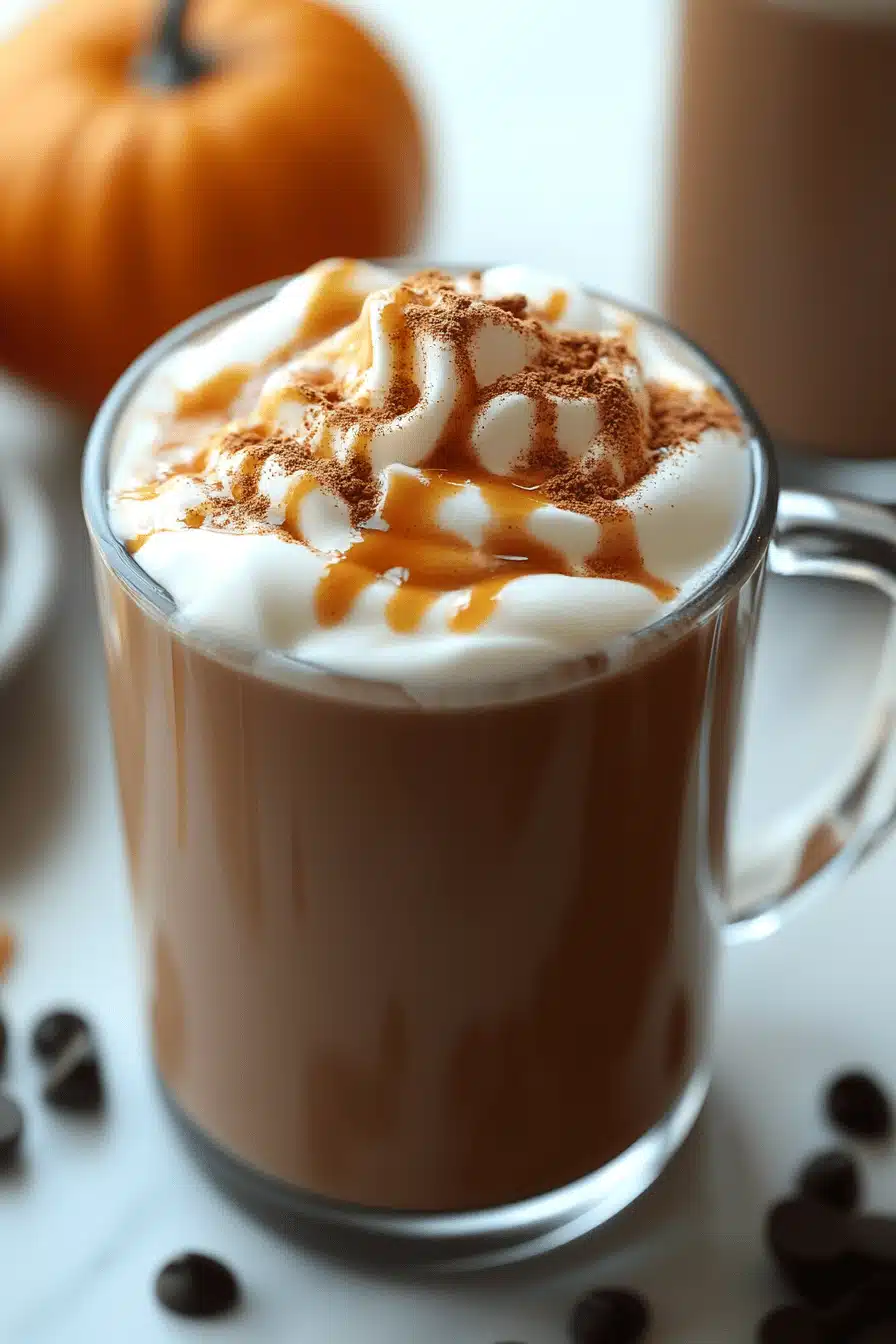 Pumpkin Spice Hot Chocolate ingredients organized and measured on kitchen counter