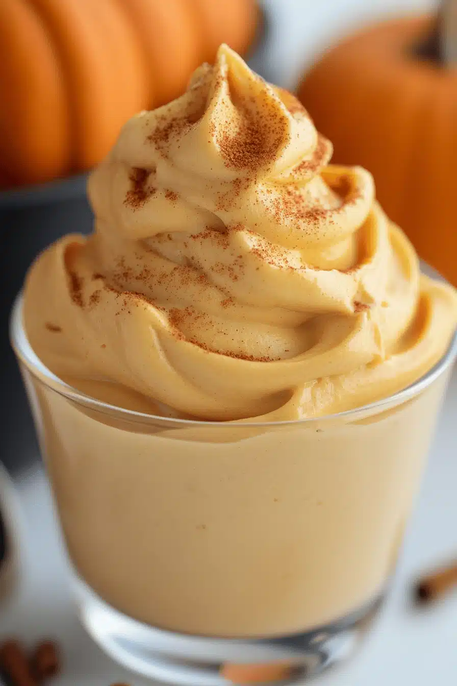 Pumpkin Whipped Cream ingredients organized and measured on kitchen counter