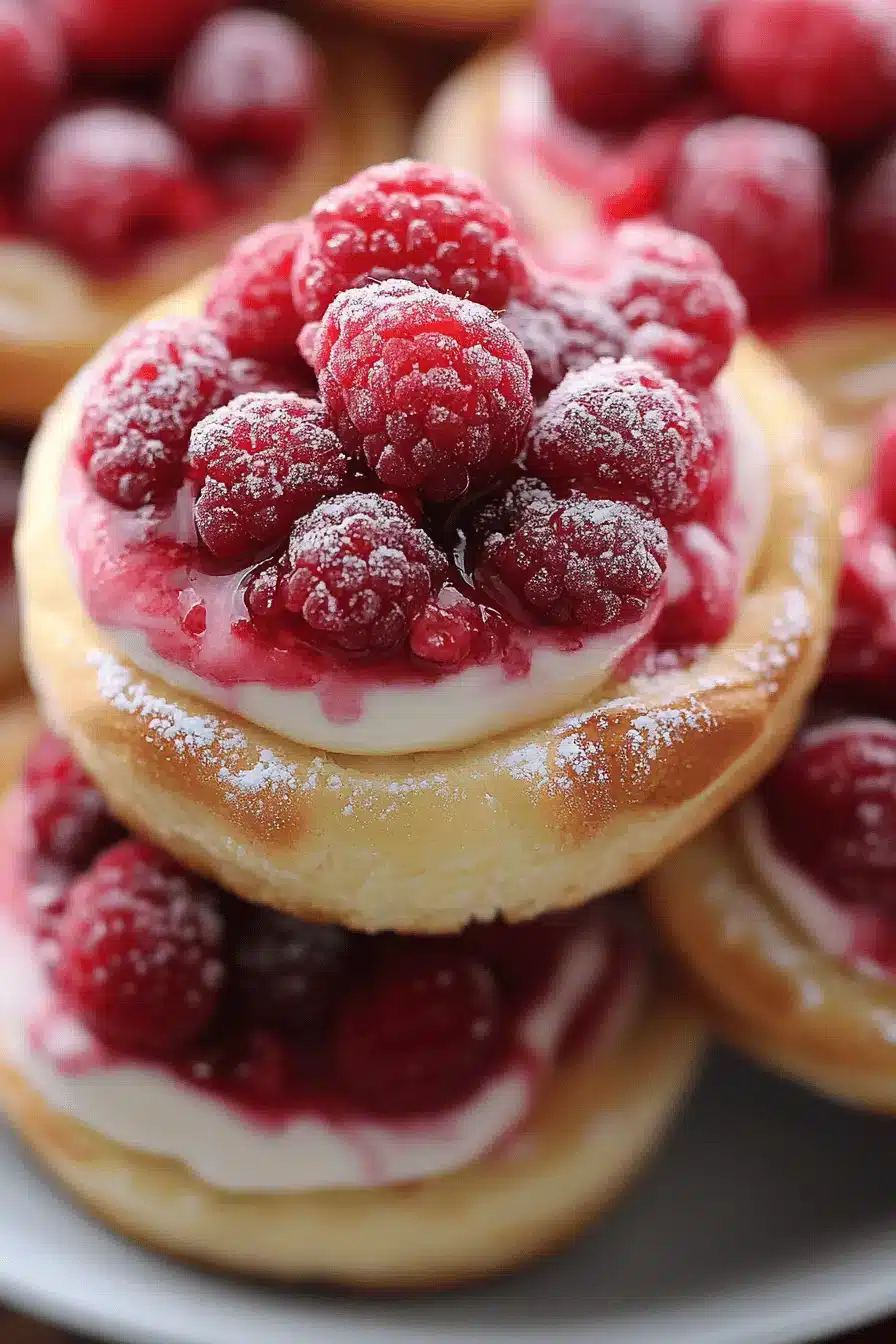 Raspberry Cheesecake Buns