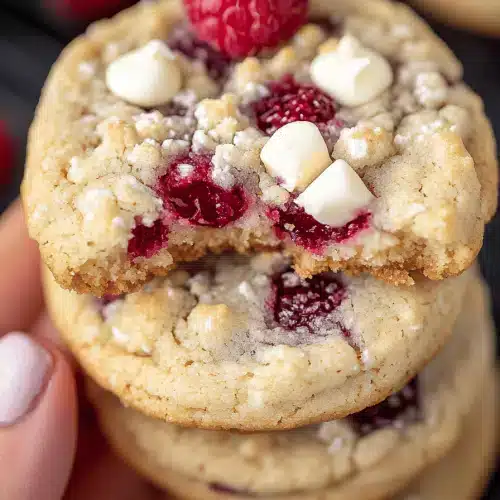 Raspberry Crumble Cookies