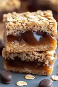 Salted Caramel Oatmeal Carmelitas